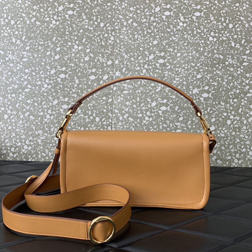 Valentino Garavani VLogo 1960 Medium Shoulder Bag in Almond Nappa Leather 